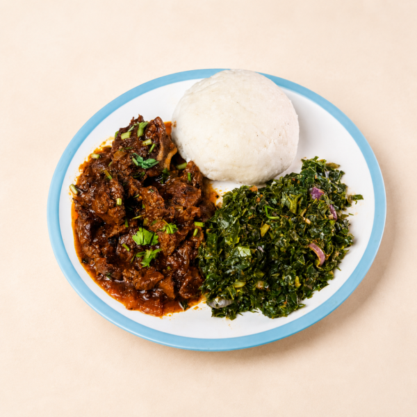 Mutton & Ugali/Rice/Chips/Chapati